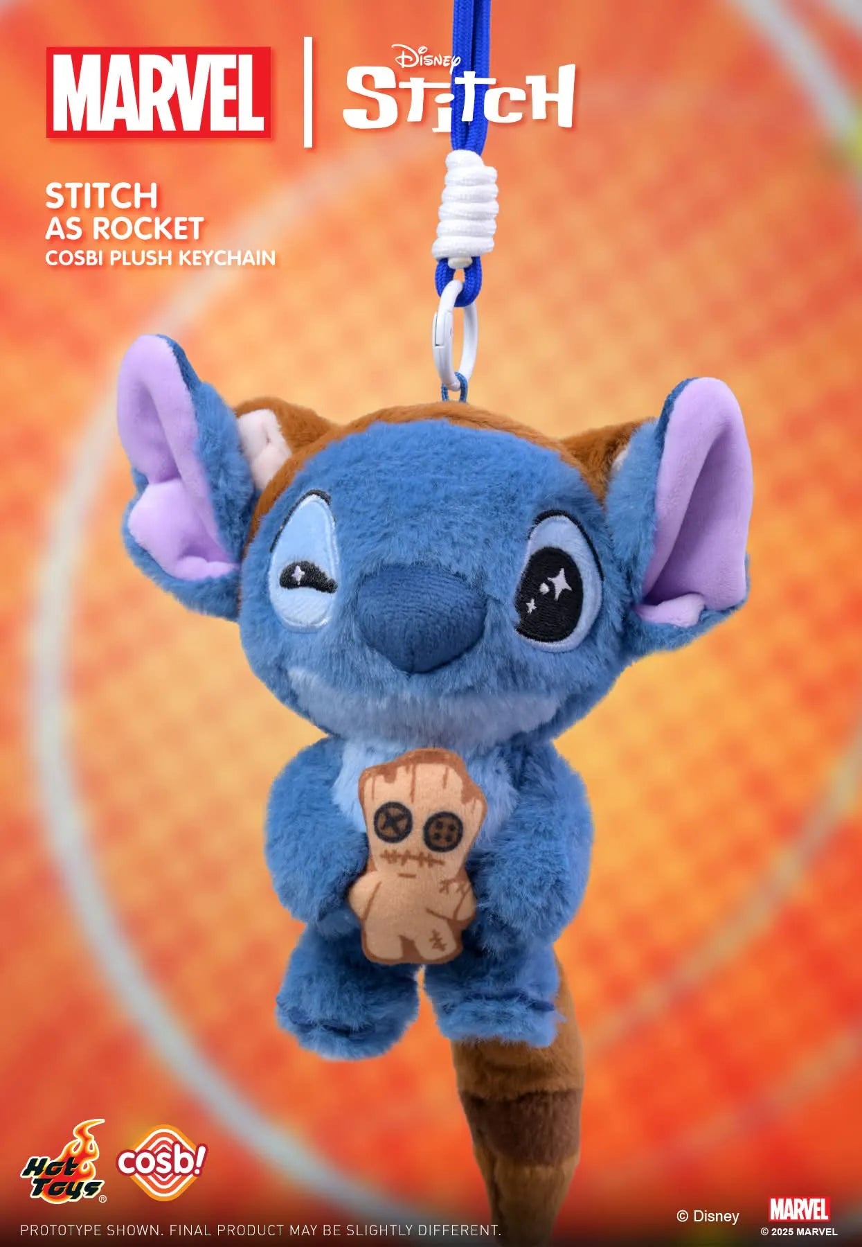 Marvel Stitch Cosbi Plush Keychain Collection