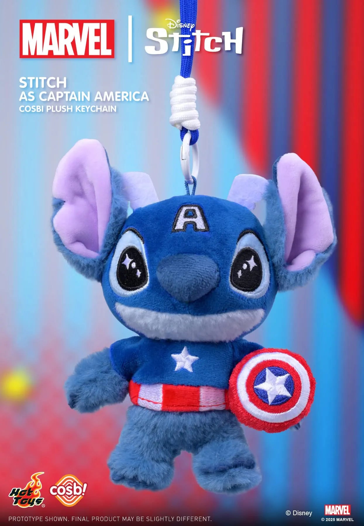 Marvel Stitch Cosbi Plush Keychain Collection