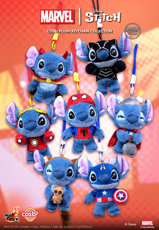 Marvel Stitch Cosbi Plush Keychain Collection