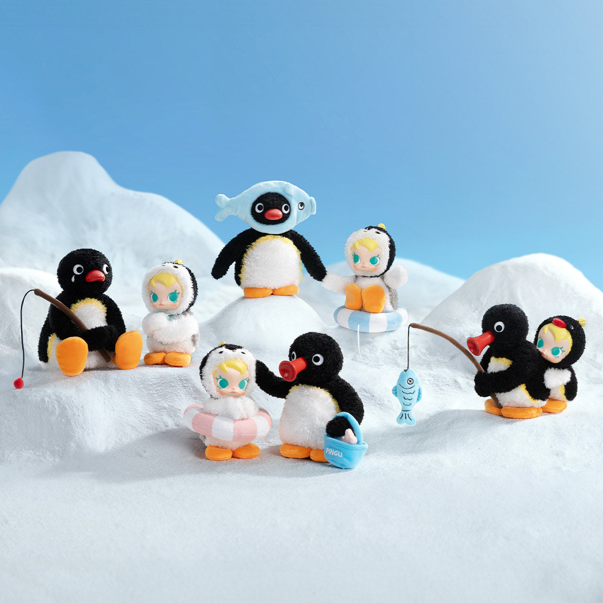POP MART Baby Molly x Pingu Plush Pendant Blind Box