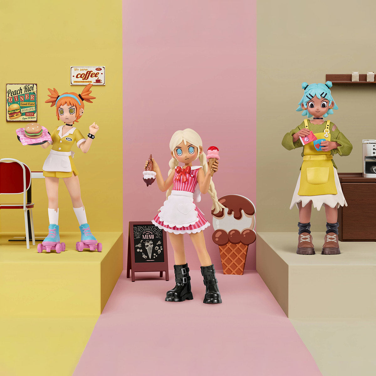 POP MART Peach Riot Rush Hour Blind Box Series Figures