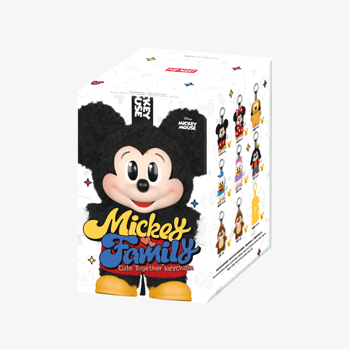 Mickey Family Cute Together Keychain Series Keychain Blindbox