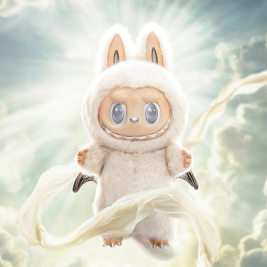 POP MART The Monsters Zimomo - Angel in Clouds Vinyl Face Doll, 22.83 inches Height