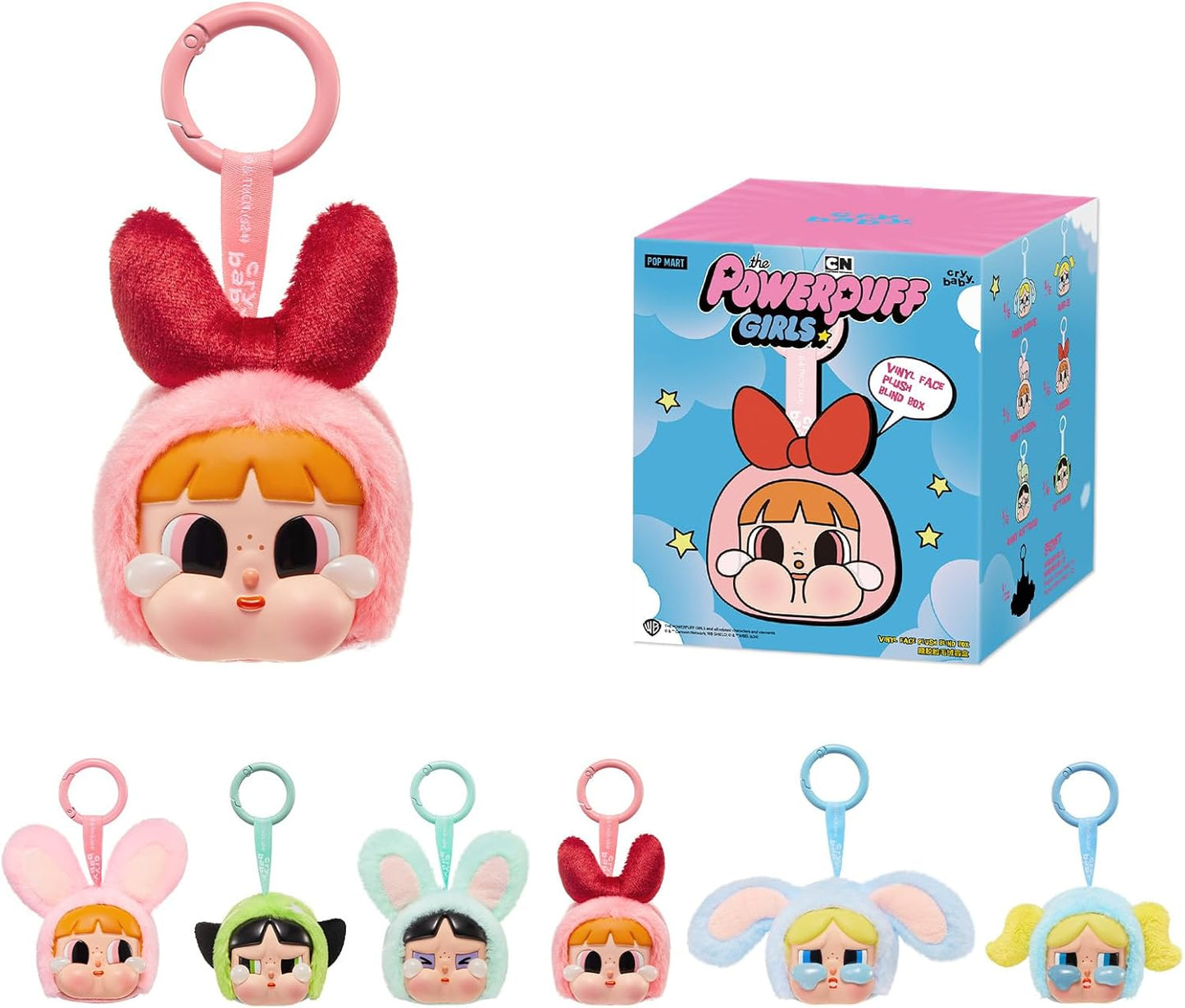 POP MART CRYBABY Powerpuff Girls Series Vinyl Face Plush
