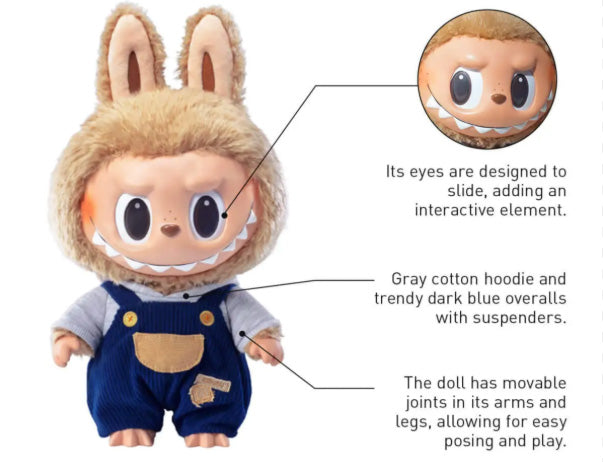 POP MART The Monsters LABUBU Time to Chill Vinyl Plush Doll