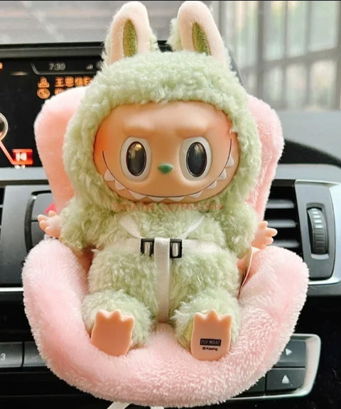 Car Seat with Clip onto Car Air Vent, Includes Seat Leg for Desktop Display