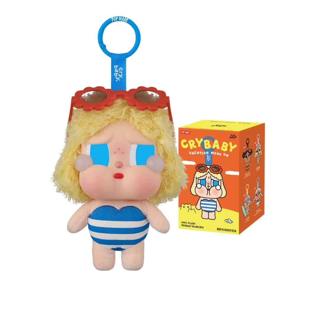 CRYBABY Vacation Mode On Series-Vinyl Plush Pendant Blind Box