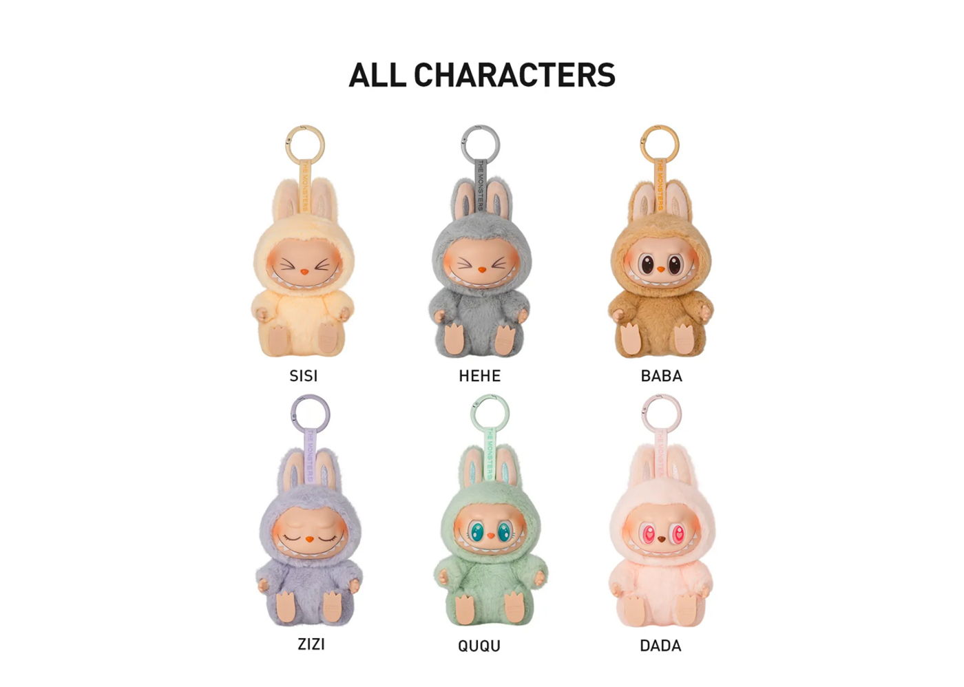 (CONFIRMED BOX) THE MONSTERS HAVE A SEAT Series-Vinyl Plush Pendant