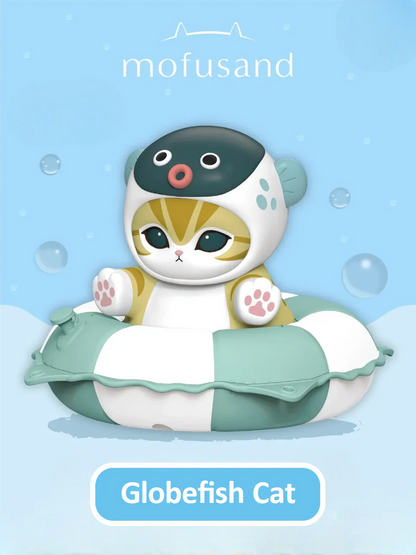 Mofusand Swimming Ring Series Stamp & Figure | Blind Box