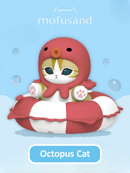 Mofusand Swimming Ring Series Stamp & Figure | Blind Box