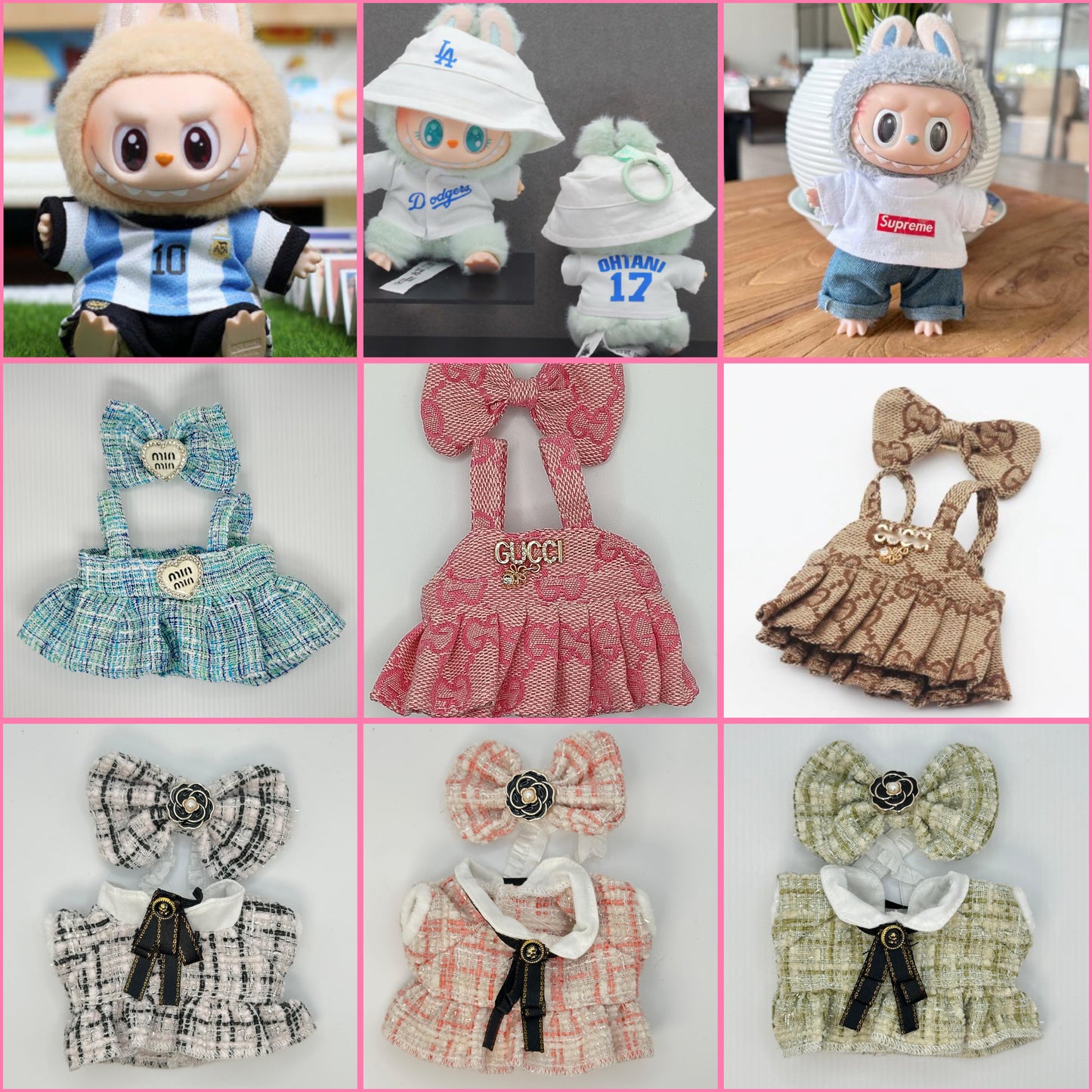 CUTE LABUBU CLOTHES FOR 3.5KD