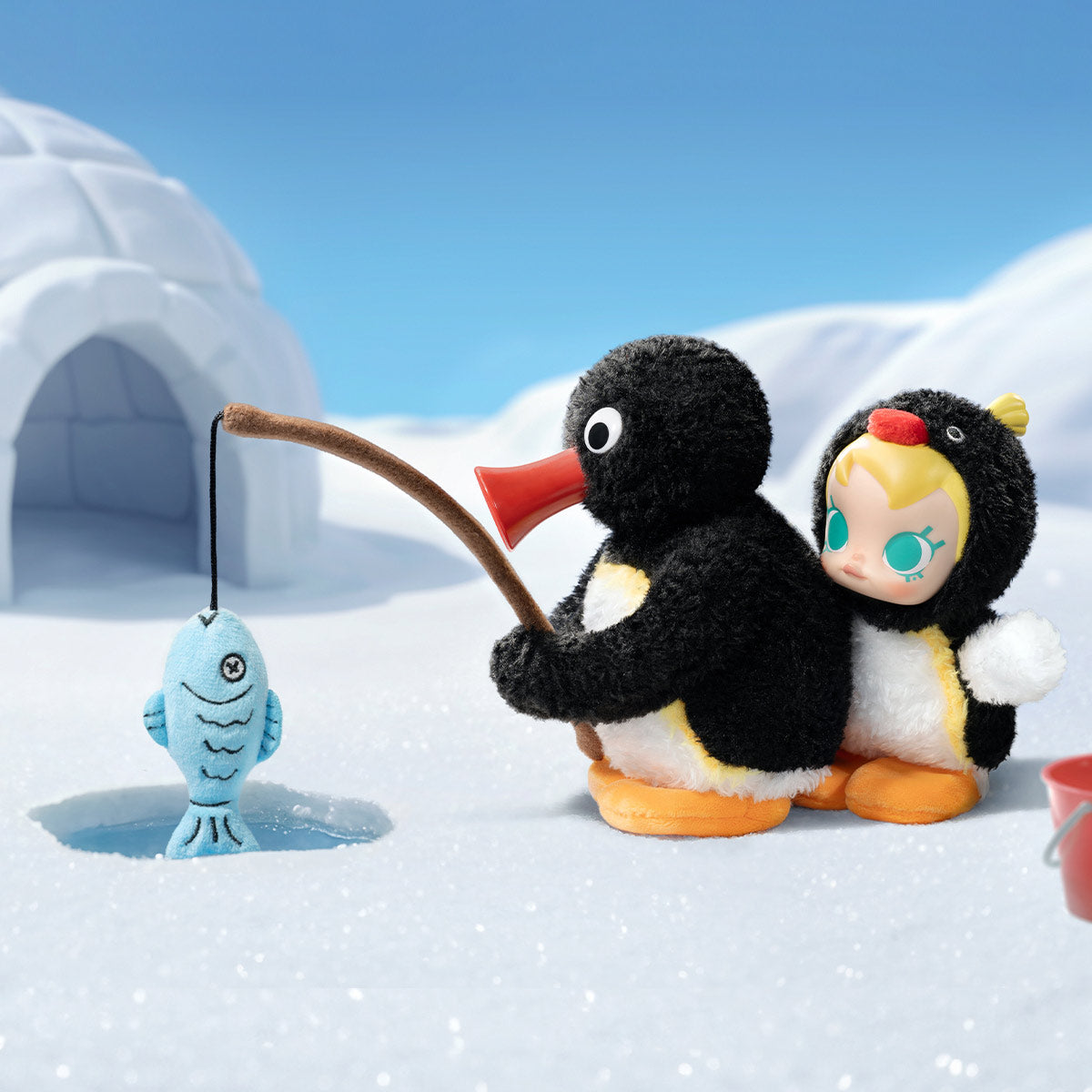 POP MART Baby Molly x Pingu Plush Pendant Blind Box