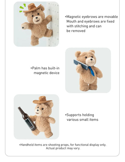 POP MART Ted2 Teddy Bear Action Plush Pendant