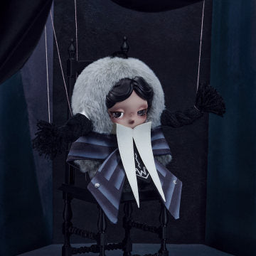 SKULLPANDA × Wednesday Plush (Nevermore Academy Uniform Version)