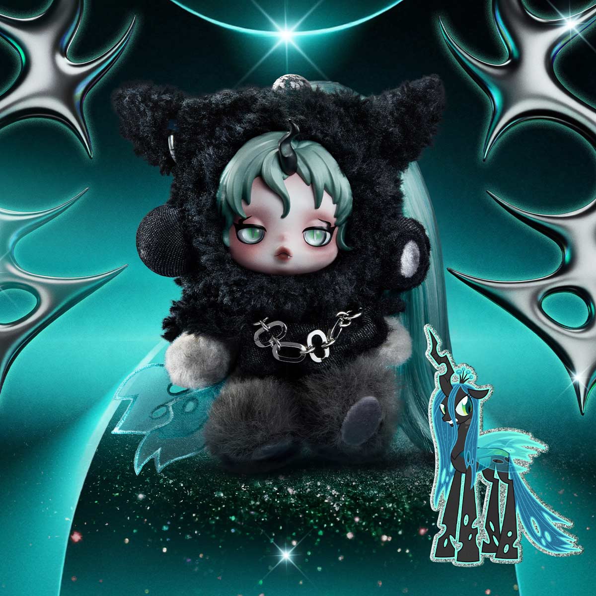 SKULLPANDA x My Little Pony Series Plush Doll Pendant