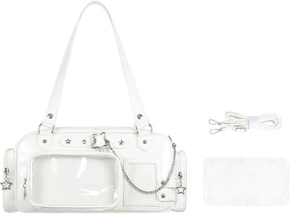Ita Bag Kawaii Transparent Barrel/Tote Handbags