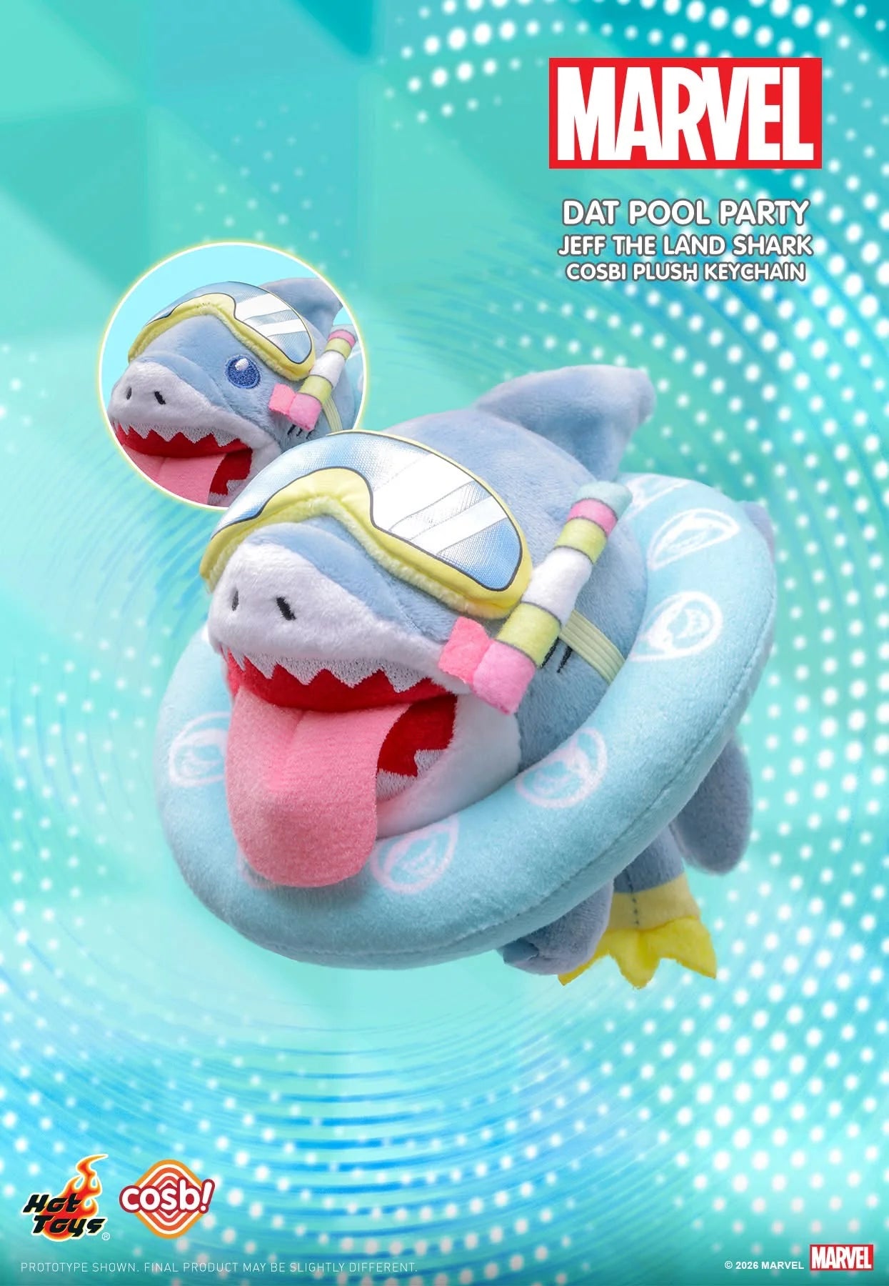 Marvel Jeff the Land Shark Cosbi Plush Keychain Collection