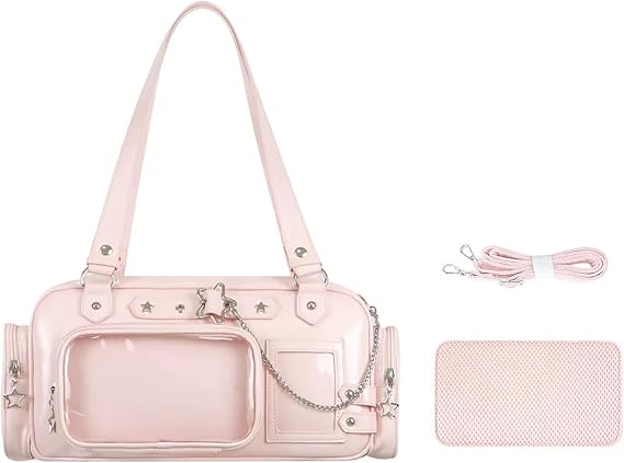 Ita Bag Kawaii Transparent Barrel/Tote Handbags