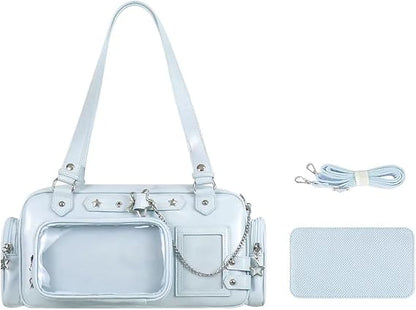 Ita Bag Kawaii Transparent Barrel/Tote Handbags