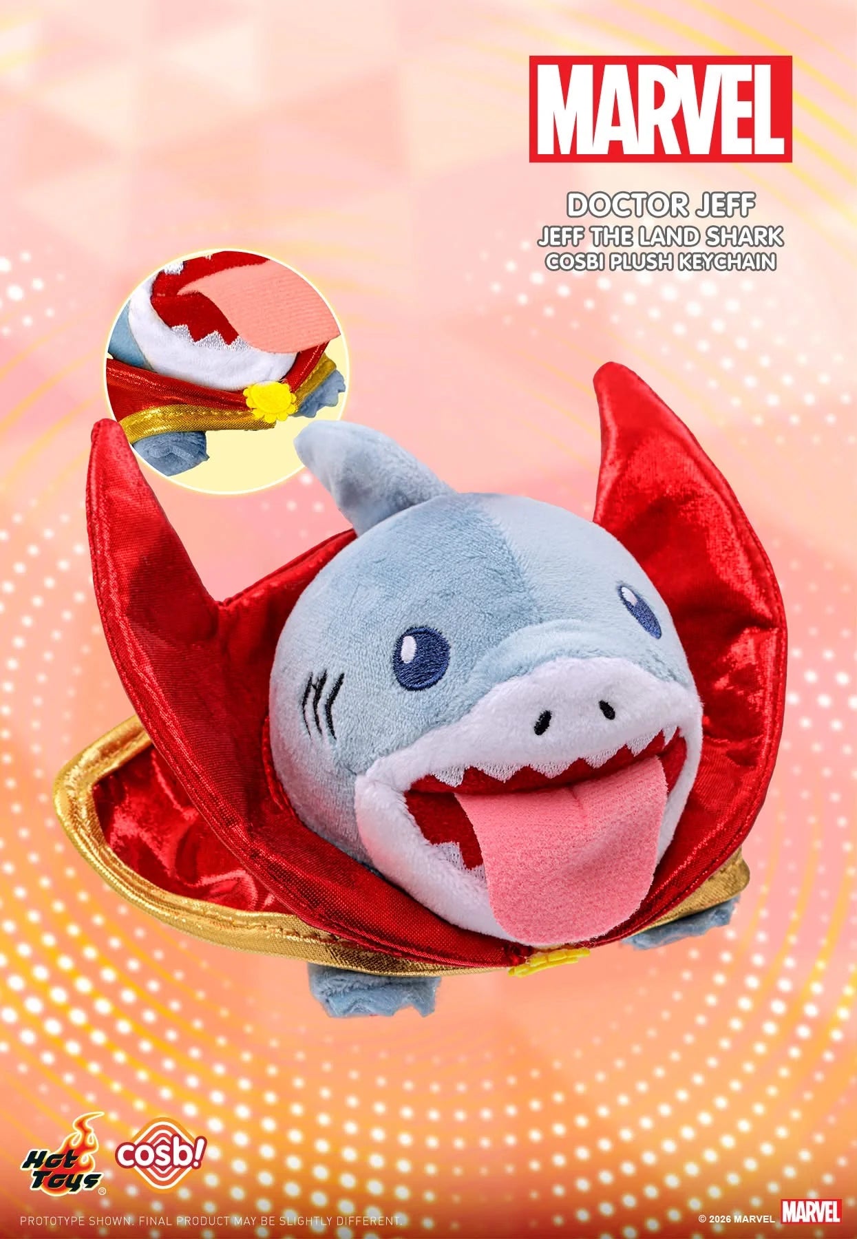 Marvel Jeff the Land Shark Cosbi Plush Keychain Collection