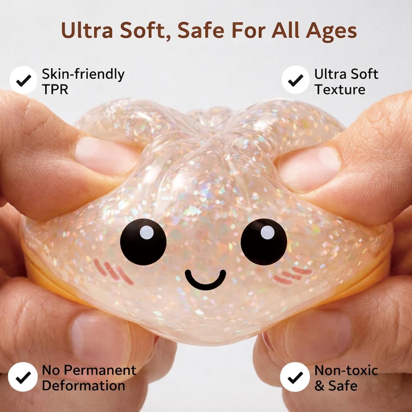 Squishy Bun Rainbow Mystery - Golden Glitter Dumpling - One Set Sugar Edition