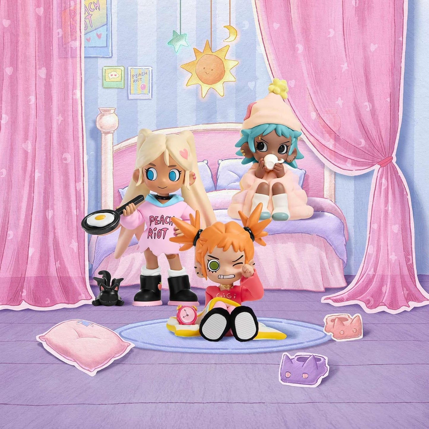 Lil Peach Riot Sleepover Series Figures