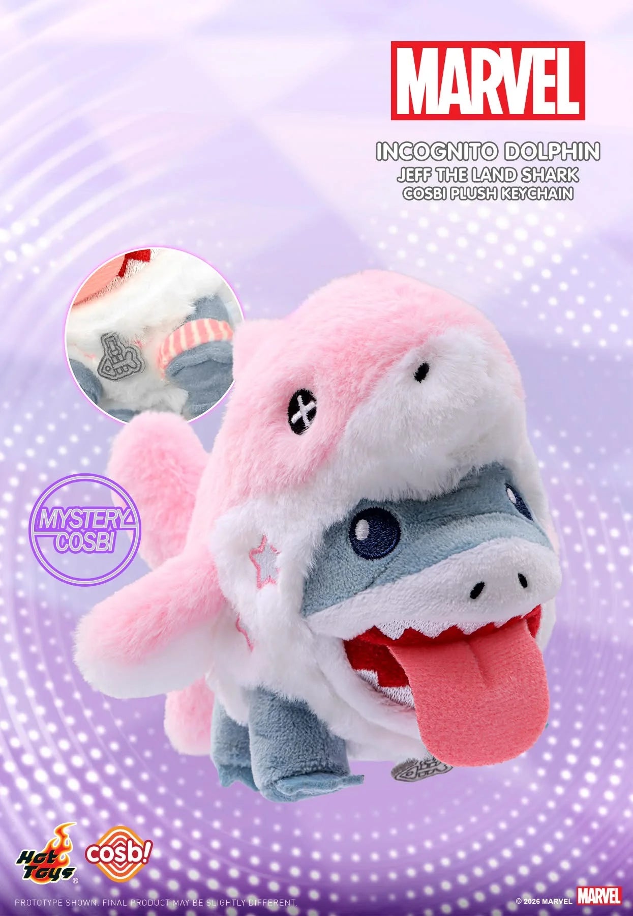Marvel Jeff the Land Shark Cosbi Plush Keychain Collection