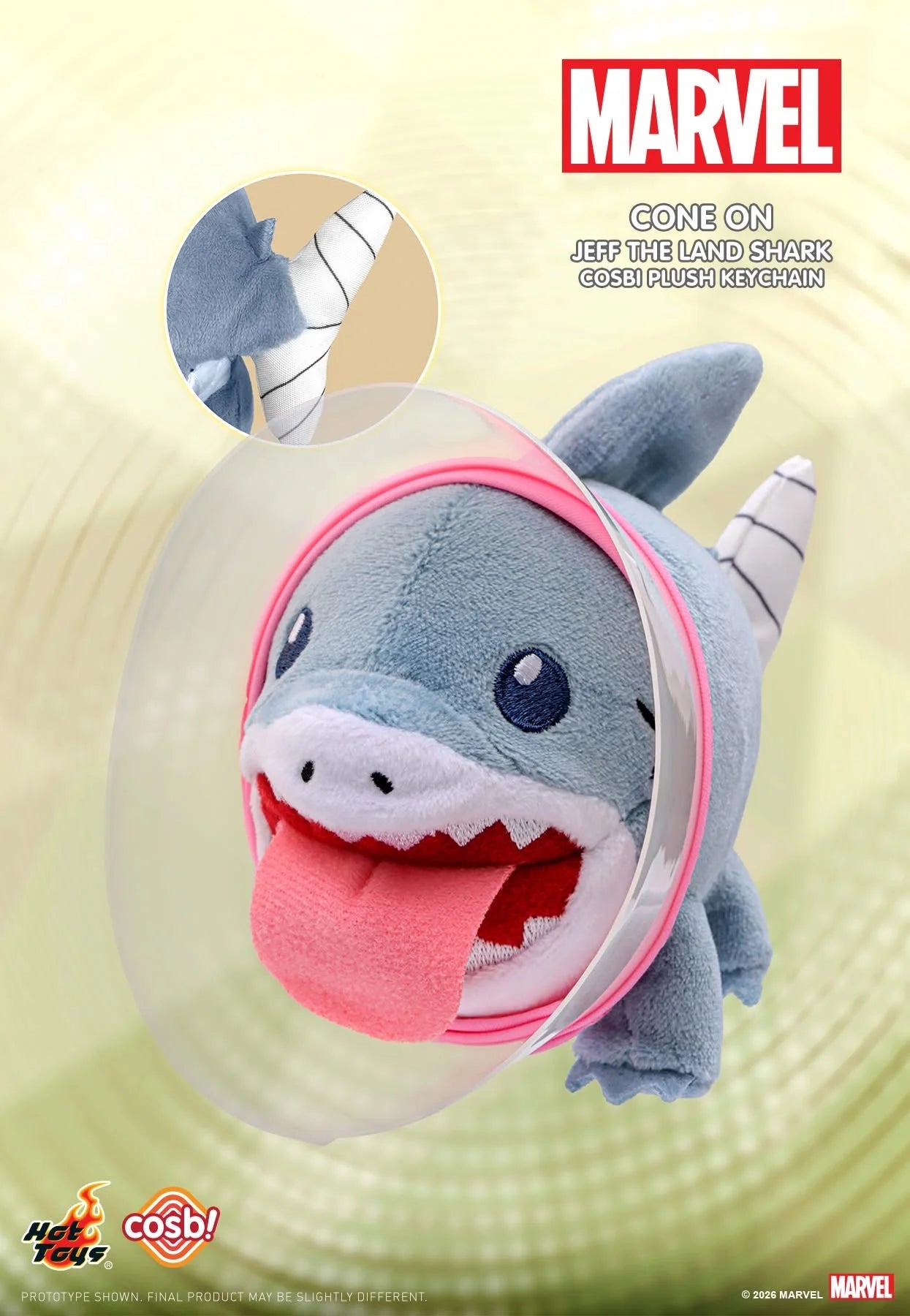 Marvel Jeff the Land Shark Cosbi Plush Keychain Collection