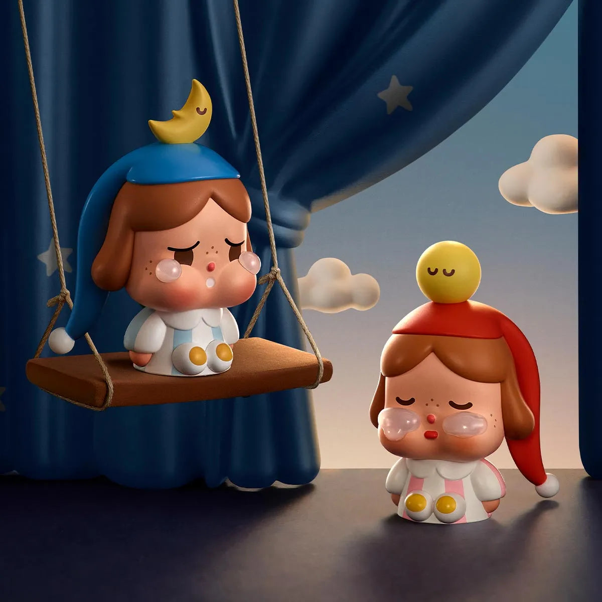 CRYBABY CRYING TO THE MOON SITTING MINI FIGURES