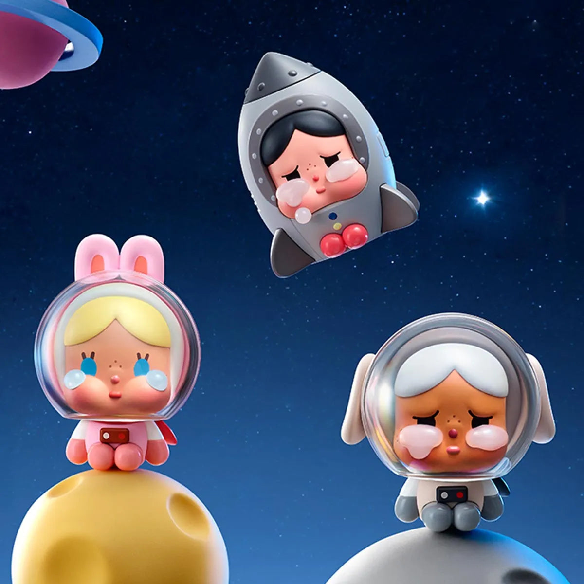 CRYBABY CRYING TO THE MOON SITTING MINI FIGURES
