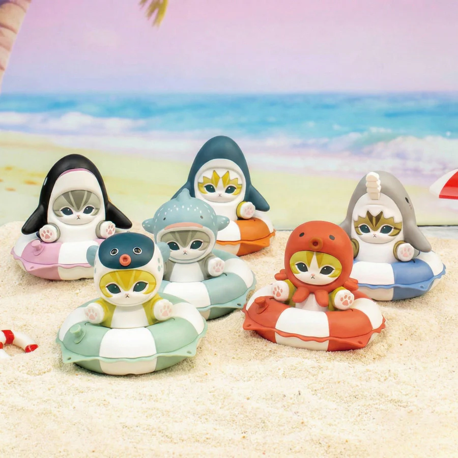 Mofusand Swimming Ring Series Stamp & Figure | Blind Box