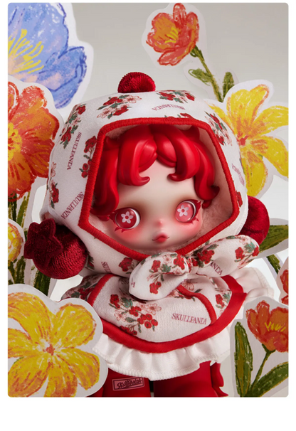 SKULLPANDA Amid Flowers Plush Doll Pendant