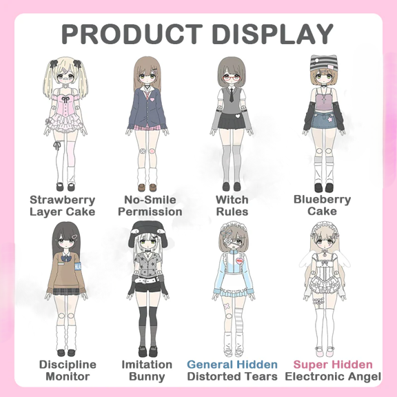 BJD Don't Touch My Bangs Series Articulated Doll Blind Box