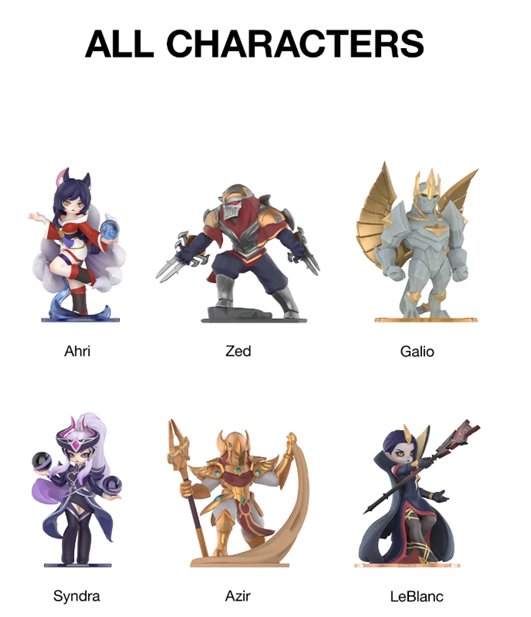 League of Legends Midlane Icons Series Figures