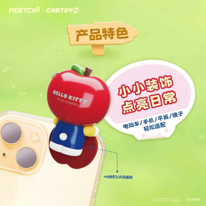 Moetch Hello Kitty Apple Party Blind Box Hippers Mini Figurine Genuine Sanrio