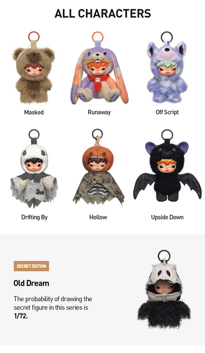 NEW Hirono After Dark Series Plush Doll Pendant
