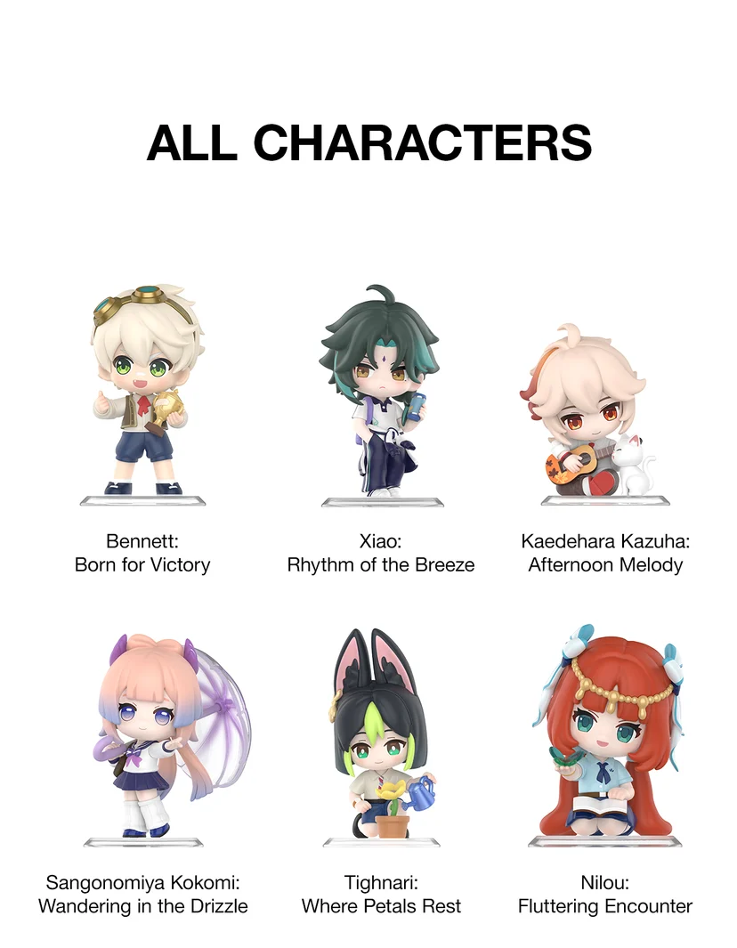 Genshin Impact Academy's Light and Shadow Poetry Chibi Series Figures PRE-ORDER (Delivery August 28)