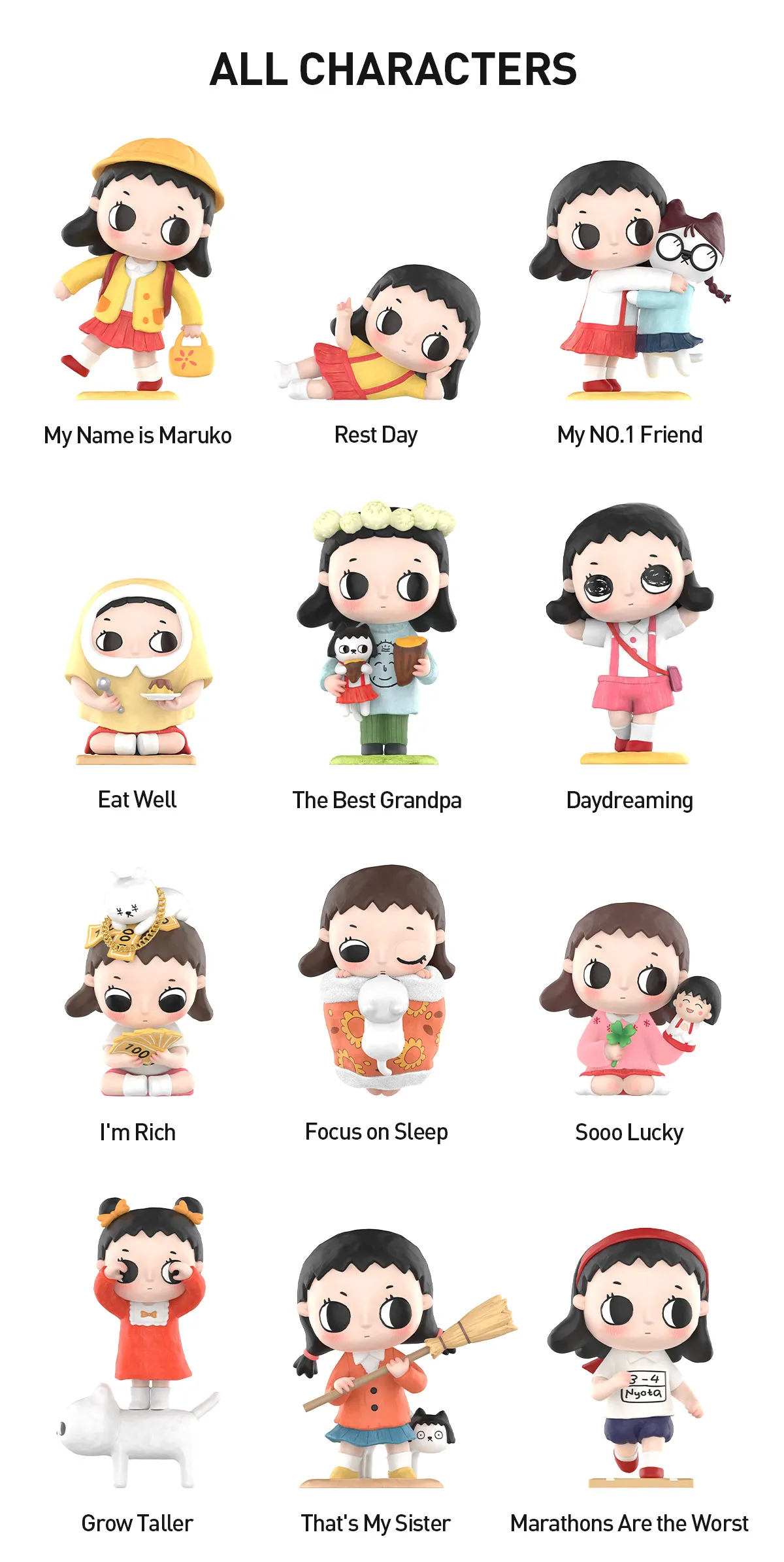 Nyota × Chibi Maruko Chan Series Figures