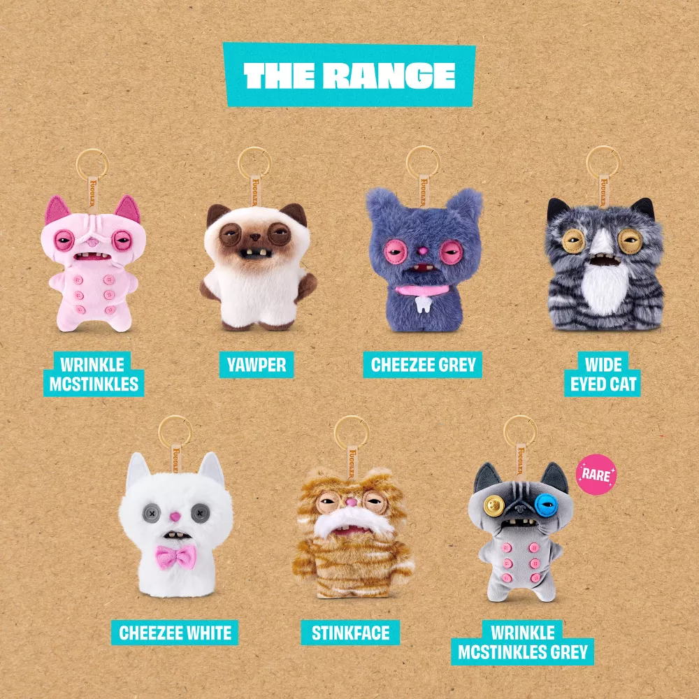 Fuggler Alley Cats Keyring Charms 5"