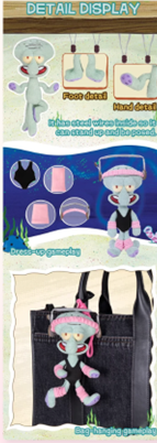 Squidward Plush Dress-Up Blind Box