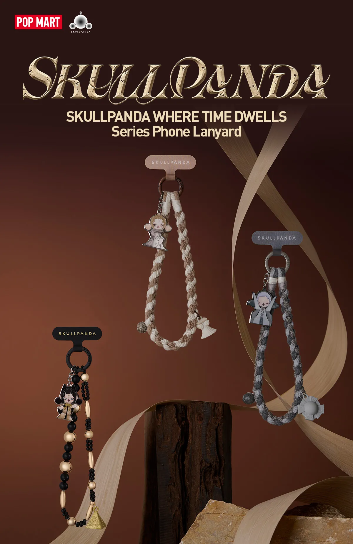 SKULLPANDA WHERE TIME DWELLS Series Phone Lanyard