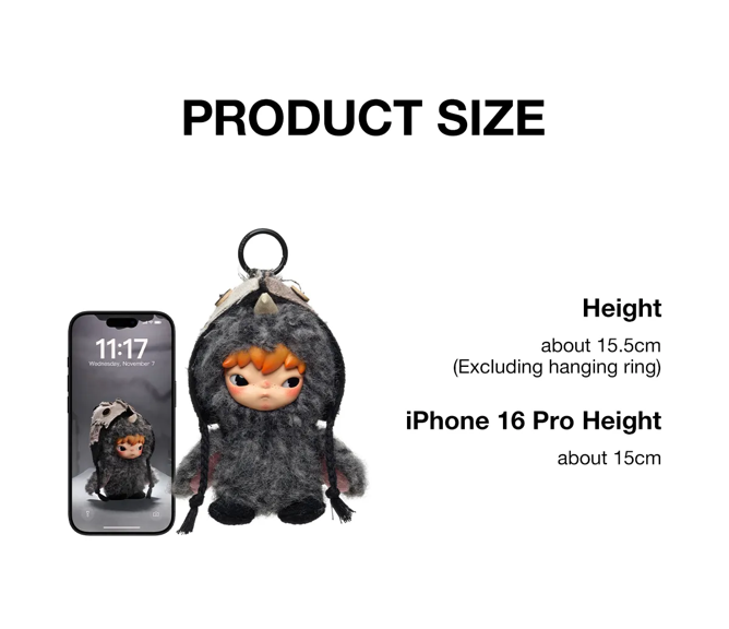 Hirono Mist Walker Series Plush Doll Pendant