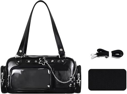Ita Bag Kawaii Transparent Barrel/Tote Handbags