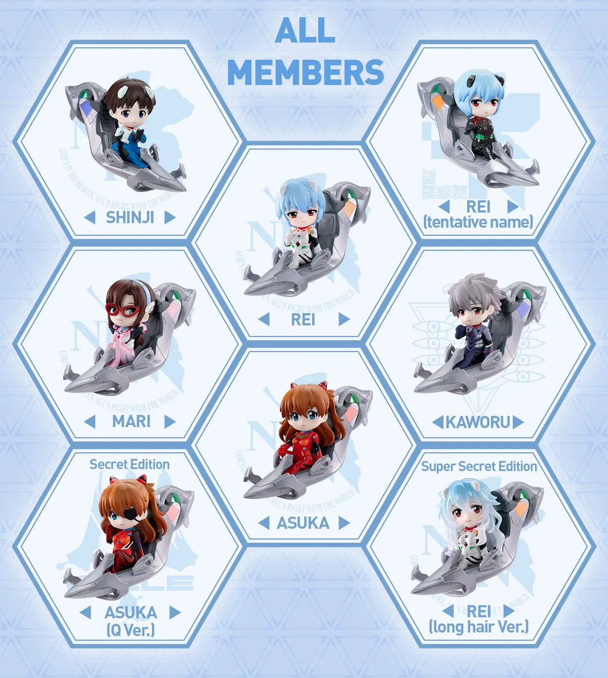 Evangelion Pilot Series Figures