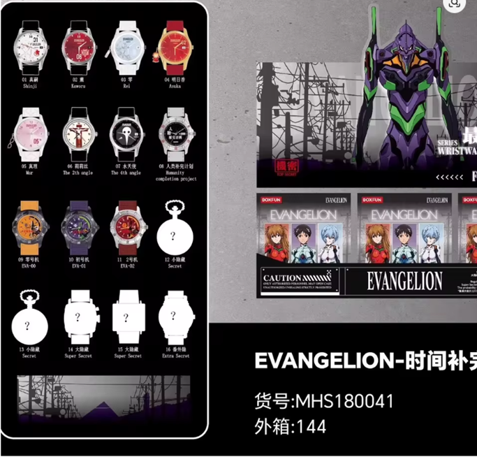 Evangelion The Final Mission Series Wrist Watch Blind Box