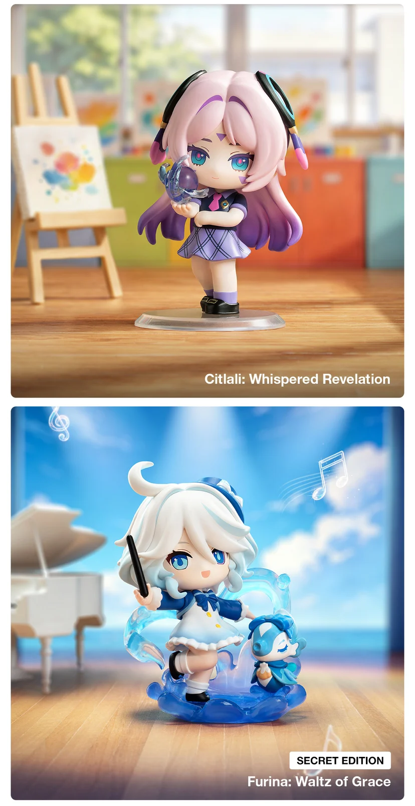 Genshin Impact Academy's Light and Shadow Poetry Chibi Series Figures PRE-ORDER (Delivery August 28)