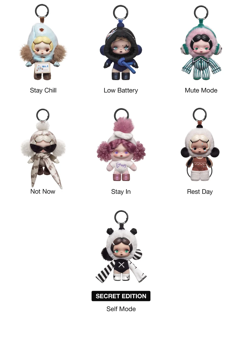 SKULLPANDA Off Mode Series Plush Doll