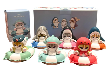 Mofusand Swimming Ring Series Stamp & Figure | Blind Box