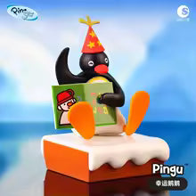 Pingu Penguin Family Miniature Scene Twist Ball Trendy Blind Box