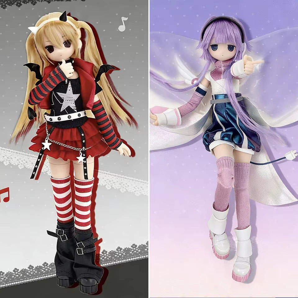 BJD Henshin Denki Street  Blind Box Movable Joint Kawaii Dress Up Doll Trendy Collectible Anime Figure